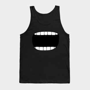 Funny  Tooth- mouth - Face Design Tank Top